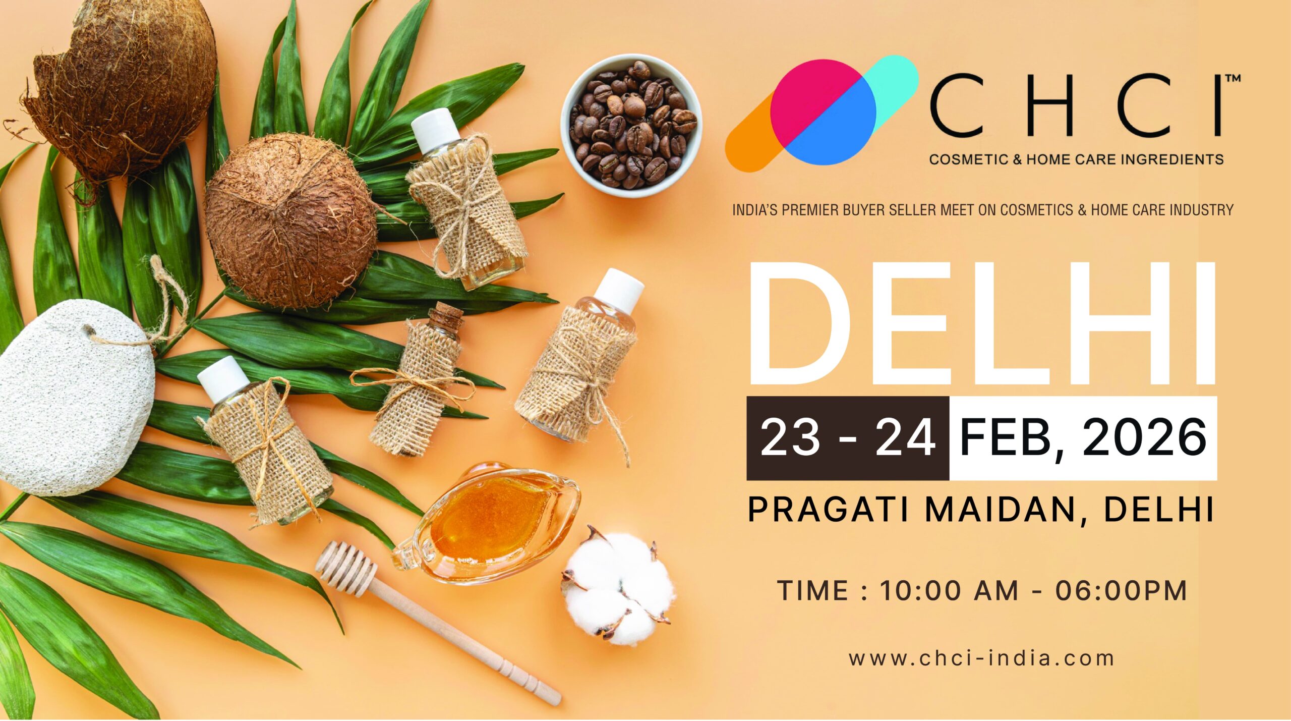 CHCI 2026 New Delhi | Cosmetic Ingredients Expo