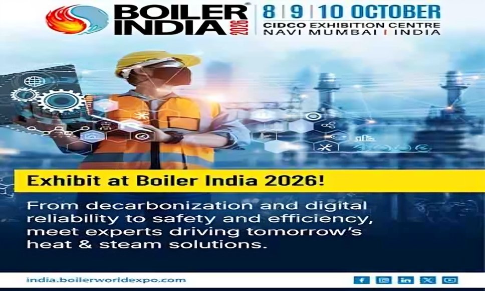 INDIA’S PREMIER INTERNATIONAL EXHIBITION & CONFERENCE ON BOILERS, STEAM & HEAT TECHNOLOGIES ARRIVES IN NAVI MUMBAI!