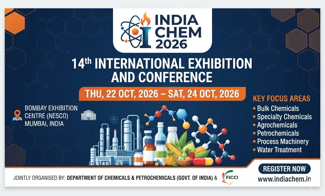 INDIA’S LARGEST COMPREHENSIVE EVENT ON CHEMICALS & PETROCHEMICALS INDUSTRY ARRIVES IN MUMBAI!