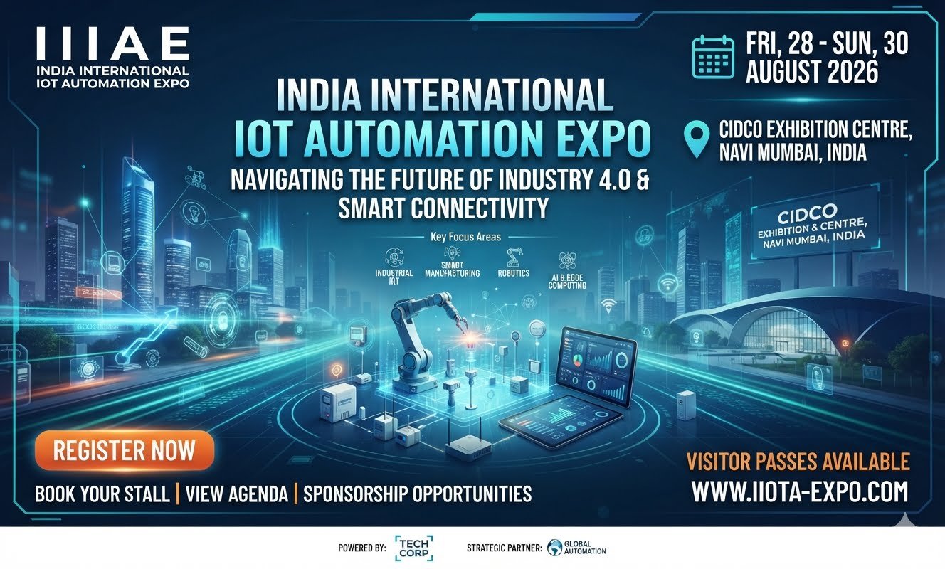 INDIA’S PREMIER IOT, SMART AUTOMATION & CONNECTED TECH SHOWCASE ARRIVES IN NAVI MUMBAI!