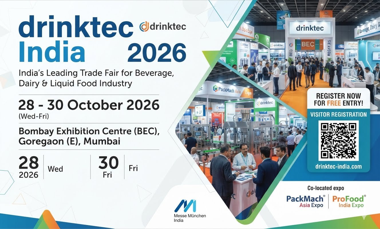 drinktec india – International trade fair for beverage, dairy and liquid food industry