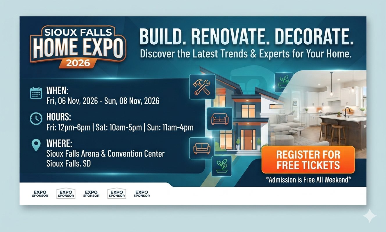 Official Sioux Falls Home Expo - November 6-8, 2026
