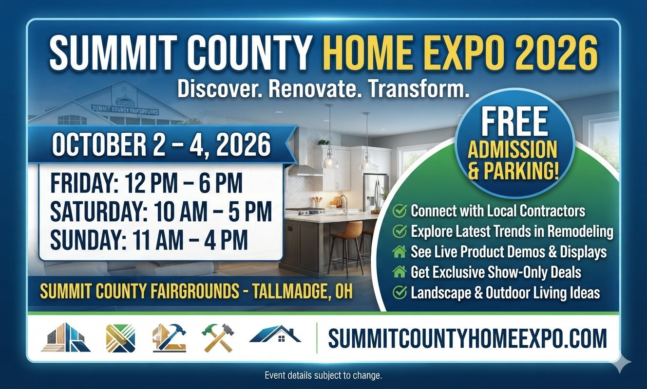 Official Summit County Ohio Home Expo - October 2-4, 2026