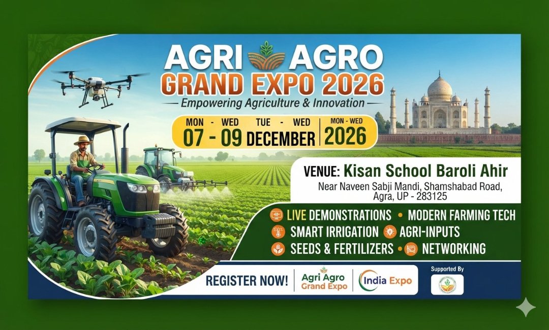Agri Agro Grand Expo 2026 in Agra India